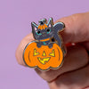 Cat O'Lantern Enamel Pin