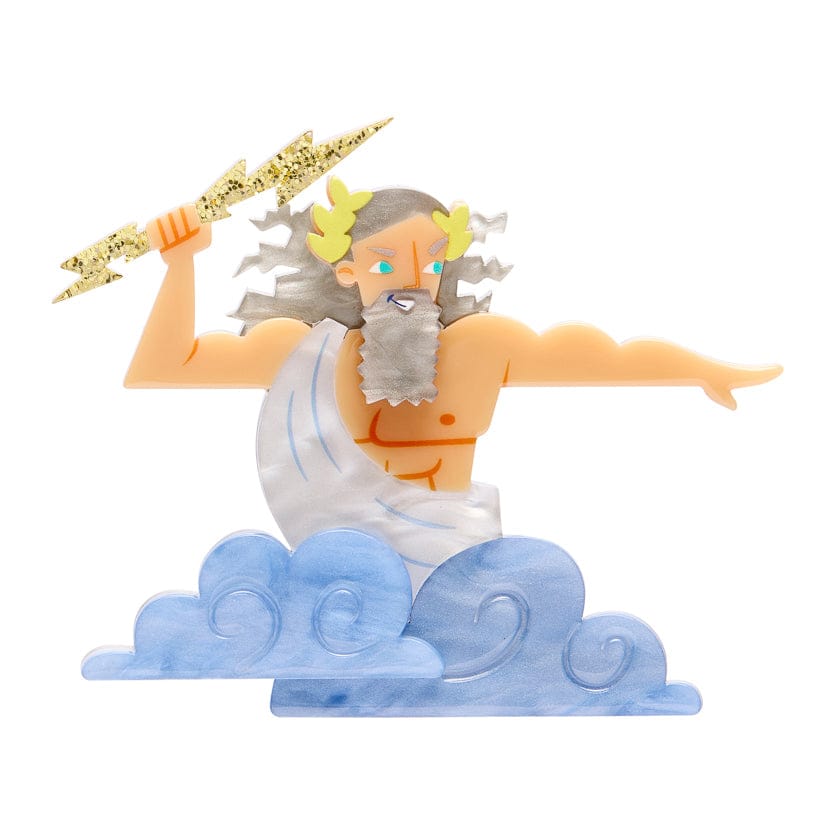 Zeus Almighty Brooch  -  Erstwilder  -  Quirky Resin and Enamel Accessories