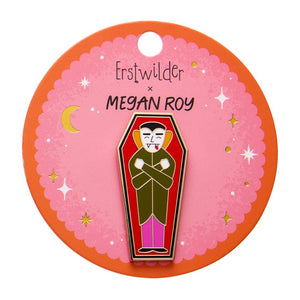 Cozy Coffin Enamel Pin  -  Erstwilder  -  Quirky Resin and Enamel Accessories