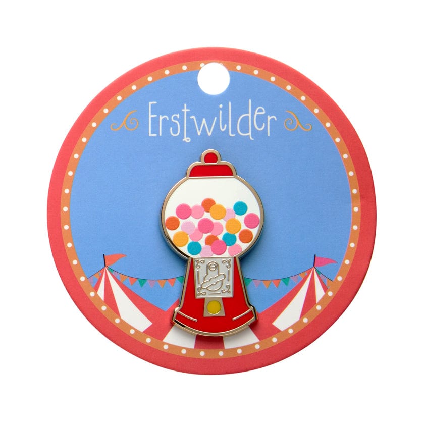 Gumball Surprise Enamel Pin  -  Erstwilder  -  Quirky Resin and Enamel Accessories
