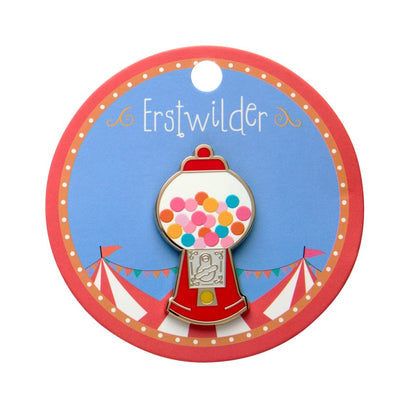 Gumball Surprise Enamel Pin  -  Erstwilder  -  Quirky Resin and Enamel Accessories