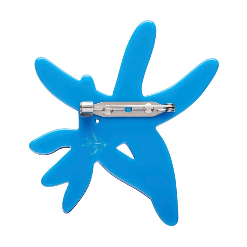 Blue Seastar Brooch (IMPERFECT)  -  Erstwilder  -  Quirky Resin and Enamel Accessories