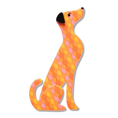 Alphonse in the Window Brooch  -  Erstwilder  -  Quirky Resin and Enamel Accessories