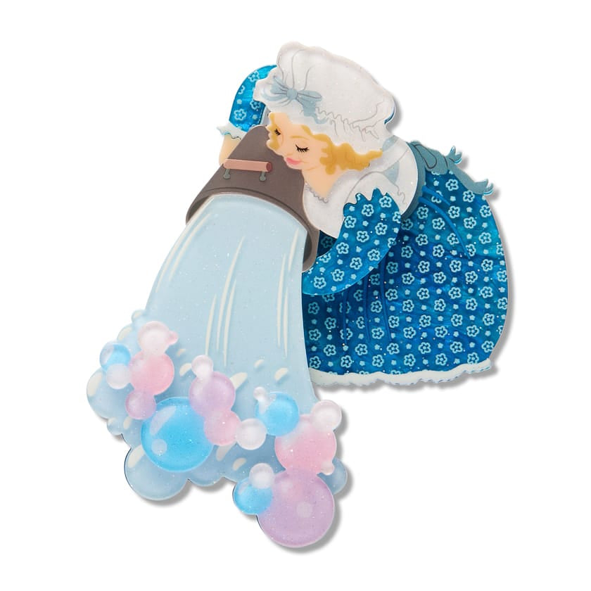 Dame Washalot Brooch  -  Erstwilder  -  Quirky Resin and Enamel Accessories
