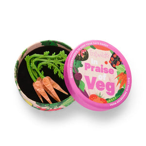 Carrot Topper Brooch  -  Erstwilder  -  Quirky Resin and Enamel Accessories