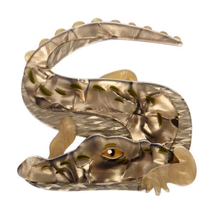 Crikey the Saltwater Crocodile Brooch  -  Erstwilder  -  Quirky Resin and Enamel Accessories