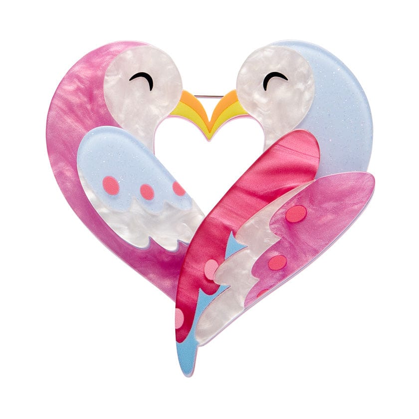 Nestled in Love Brooch  -  Erstwilder  -  Quirky Resin and Enamel Accessories