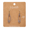 Safety Pin Drop Earrings - Silver  -  Erstwilder Essentials  -  Quirky Resin and Enamel Accessories
