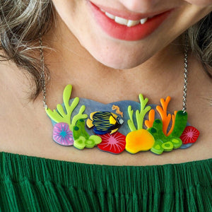 Coral Reef Necklace  -  Erstwilder  -  Quirky Resin and Enamel Accessories