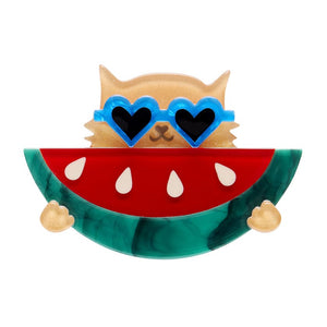 Sunnies & Seeds Brooch  -  Erstwilder  -  Quirky Resin and Enamel Accessories