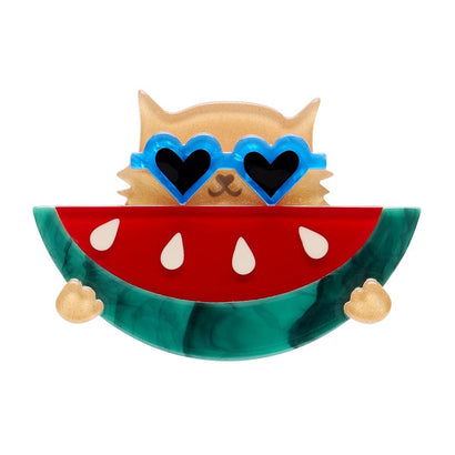 Sunnies & Seeds Brooch  -  Erstwilder  -  Quirky Resin and Enamel Accessories