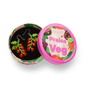 Vine & Dandy Drop Earrings  -  Erstwilder  -  Quirky Resin and Enamel Accessories