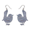 Superb Fairy Wren Drop Earrings  -  Erstwilder  -  Quirky Resin and Enamel Accessories