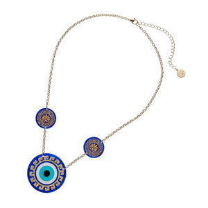 Evil Eye Amulet Necklace  -  Erstwilder  -  Quirky Resin and Enamel Accessories