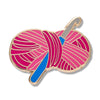 Hooked on Crochet Enamel Pin