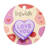 Candy Heart Simplified Mini Brooch – Purple