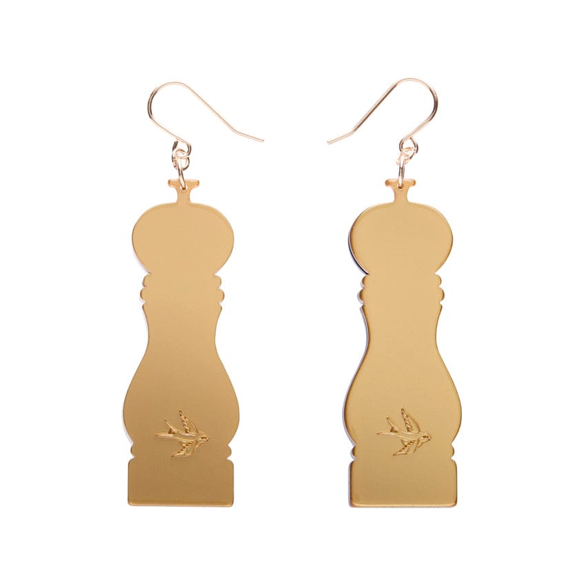 The Daily Grind Drop Earrings  -  Erstwilder  -  Quirky Resin and Enamel Accessories