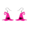 Witch's Hat Drop Earrings - Pink  -  Erstwilder Essentials  -  Quirky Resin and Enamel Accessories