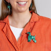 Ainslee the Afghan Hound Brooch  -  Erstwilder  -  Quirky Resin and Enamel Accessories