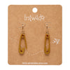 Safety Pin Drop Earrings - Gold  -  Erstwilder Essentials  -  Quirky Resin and Enamel Accessories