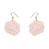 Eternal Rose Drop Earrings - Light Pink  -  Erstwilder Essentials  -  Quirky Resin and Enamel Accessories