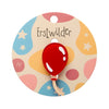 Balloon Simplified Mini Brooch  -  Erstwilder Simplified  -  Quirky Resin and Enamel Accessories