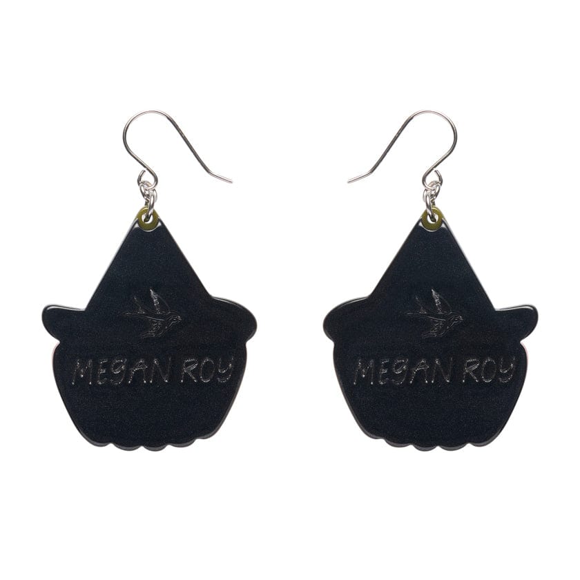 Witch O'Lantern Drop Earrings  -  Erstwilder  -  Quirky Resin and Enamel Accessories