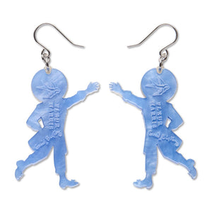 Moonface Drop Earrings  -  Erstwilder  -  Quirky Resin and Enamel Accessories