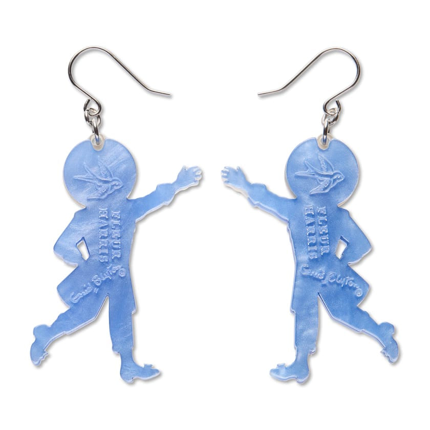 Moonface Drop Earrings  -  Erstwilder  -  Quirky Resin and Enamel Accessories