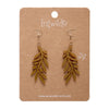 Olive Branch Drop Earrings - Gold