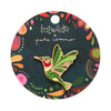 The Radiant Ruby-Throated Hummingbird Enamel Pin  -  Erstwilder  -  Quirky Resin and Enamel Accessories