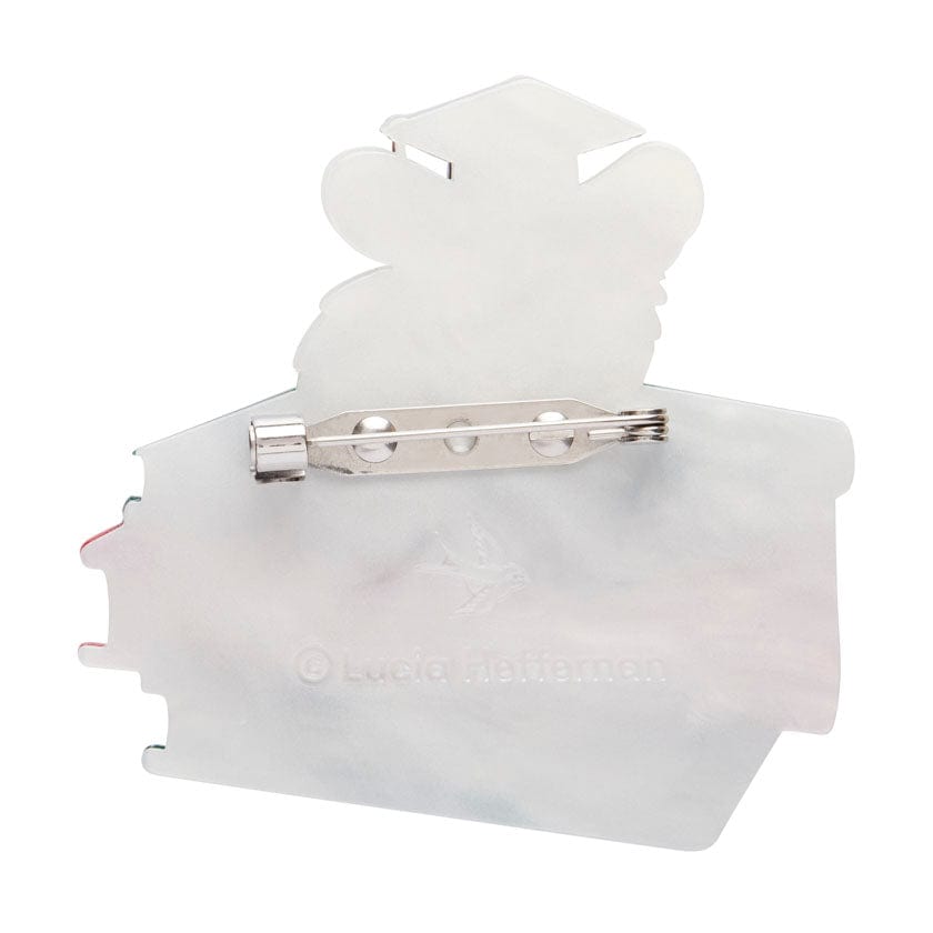 The Valedictorian Mouse Brooch (IMPERFECT)  -  Erstwilder  -  Quirky Resin and Enamel Accessories