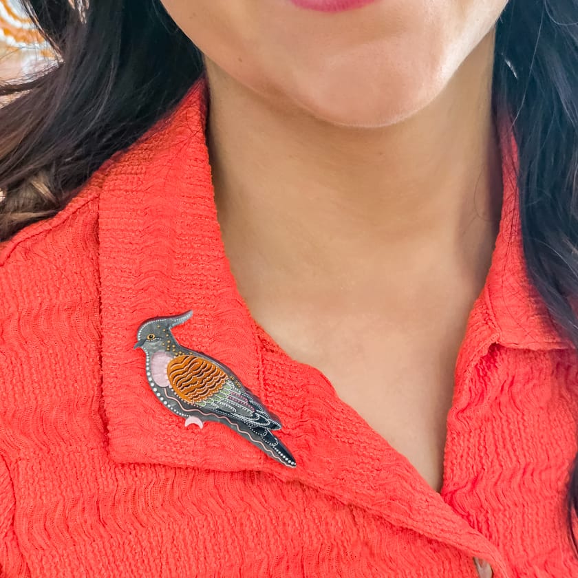 Kulupatji Brooch  -  Erstwilder  -  Quirky Resin and Enamel Accessories