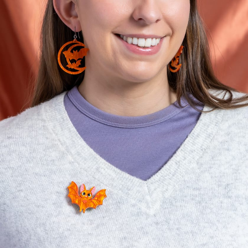 Winging It Simplified Mini Brooch  -  Erstwilder Simplified  -  Quirky Resin and Enamel Accessories
