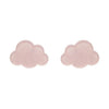 Cloud Glitter Resin Stud Earrings - Pink  -  Erstwilder Essentials  -  Quirky Resin and Enamel Accessories