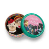 The Enamoured Alpacas Brooch  -  Erstwilder  -  Quirky Resin and Enamel Accessories