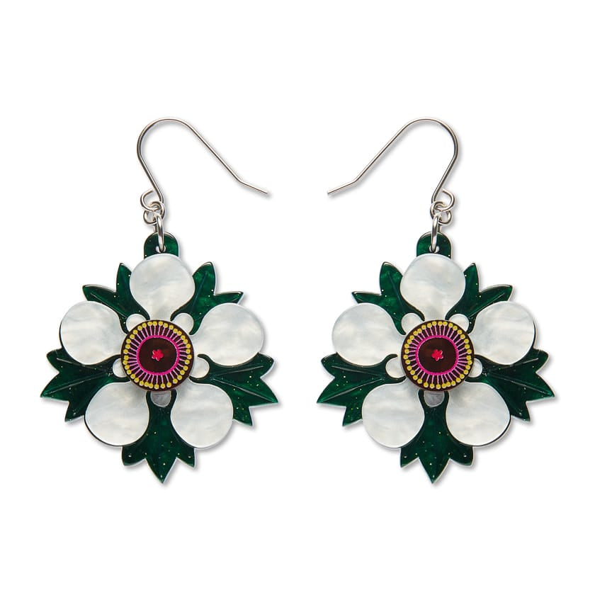 Mānuka Drop Earrings  -  Erstwilder  -  Quirky Resin and Enamel Accessories
