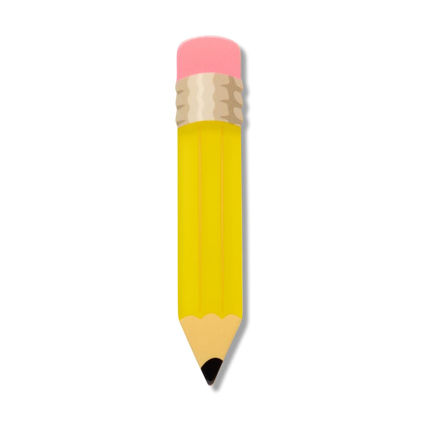 Pencil Simplified Mini Brooch  -  Erstwilder Simplified  -  Quirky Resin and Enamel Accessories