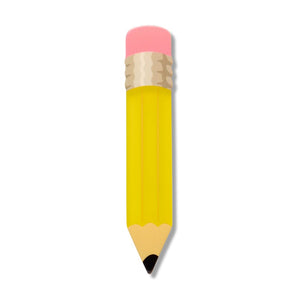 Pencil Simplified Mini Brooch  -  Erstwilder Simplified  -  Quirky Resin and Enamel Accessories
