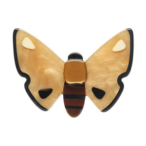 Forest Moth Mini Brooch (IMPERFECT)  -  Erstwilder  -  Quirky Resin and Enamel Accessories