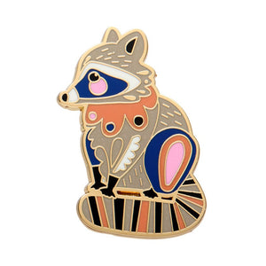 The Resourceful Raccoon Enamel Pin  -  Erstwilder  -  Quirky Resin and Enamel Accessories