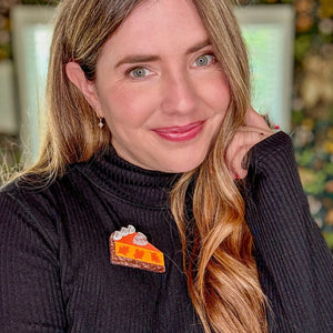 Sweet as Pie Brooch  -  Erstwilder  -  Quirky Resin and Enamel Accessories