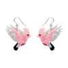 Gertie the Galah Drop Earrings  -  Erstwilder  -  Quirky Resin and Enamel Accessories
