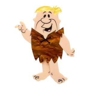Barney Rubble Brooch  -  Erstwilder  -  Quirky Resin and Enamel Accessories