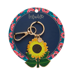Sunshine & Smiles Enamel Keyring  -  Erstwilder  -  Quirky Resin and Enamel Accessories