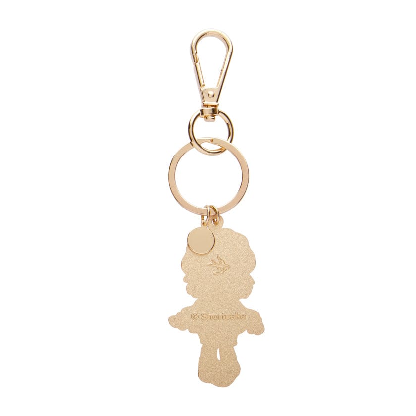 Sweet Strawberry Shortcake Enamel Key Ring  -  Erstwilder  -  Quirky Resin and Enamel Accessories