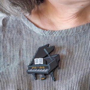 Play It Again Brooch  -  Erstwilder  -  Quirky Resin and Enamel Accessories
