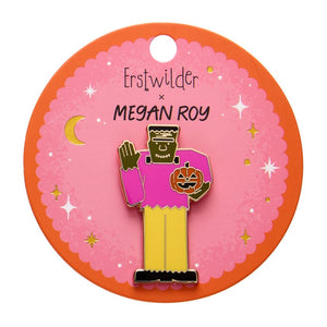Frankenstein's Friendly Monster Enamel Pin  -  Erstwilder  -  Quirky Resin and Enamel Accessories