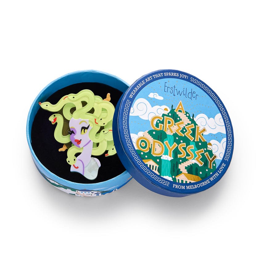 Don't Look Now Brooch  -  Erstwilder  -  Quirky Resin and Enamel Accessories