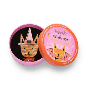 Bewitched Kitty Brooch  -  Erstwilder  -  Quirky Resin and Enamel Accessories